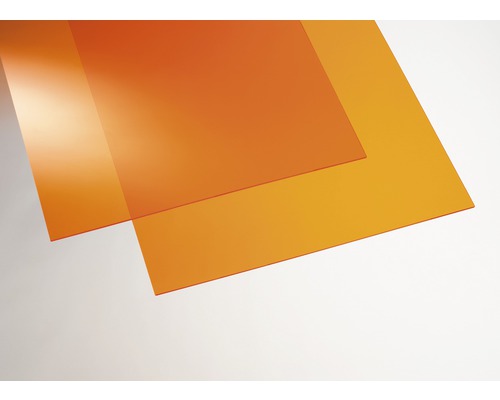 GUTTAGLISS® Acrylglas Acrylcolor glad oranje 500 x 1000 x 3,0 mm