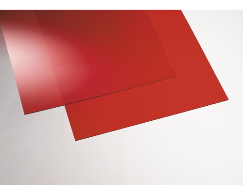 GUTTAGLISS® Acrylglas Acrylcolor glad rood 500 x 1000 x 3,0 mm