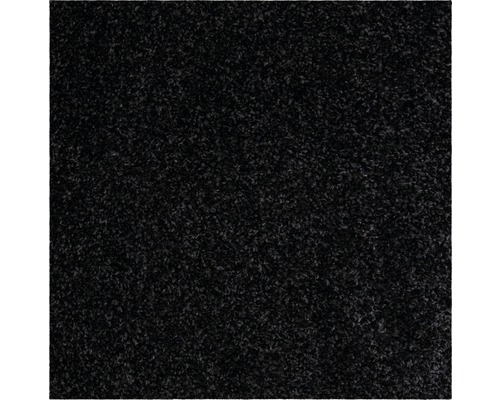 Tapijt velours Richmond zwart/gemêleerd grijs 400 cm breed (van de rol)