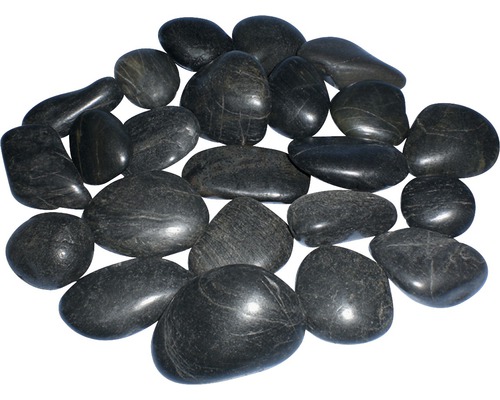 Decoratie steen river pebbles zwart kopen! | HORNBACH