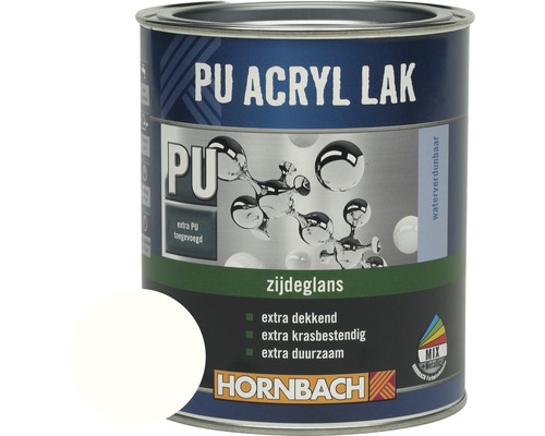 HORNBACH PU Acryl lak zijdeglans wit 750 ml-0