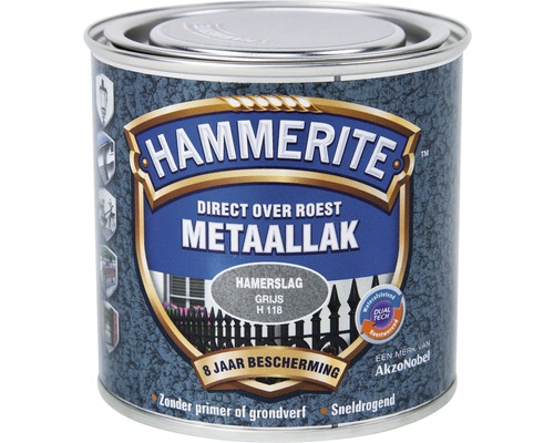 HAMMERITE Metaallak hamerslag grijs H118 250 ml