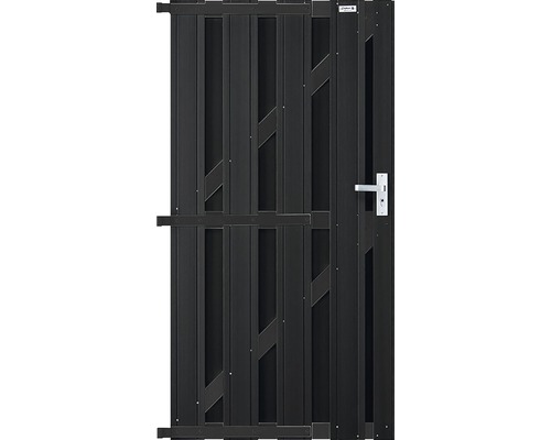 ELEPHANT Tuindeur Design WPC FSC antraciet/aluminium antraciet incl. deurbeslag 90x180cm