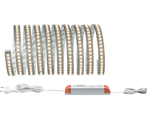 visie voor slaap PAULMANN MaxLED 1000 LED-strip basisset warmwit 300 cm zilver ongecoat  kopen! | HORNBACH