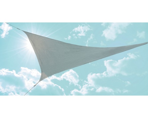 GARDEN PLACE Schaduwdoek wind- en waterdoorlatend driehoek grijs 360x360x360 cm