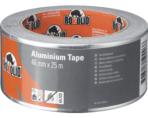 ROXOLID Aluminium tape zilver 25 m x 48 mm