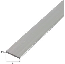 KAISERTHAL Platte stang 20x2 mm aluminium 260 cm-thumb-1