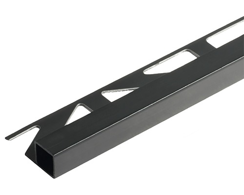 DURAL Vierkant-profiel Squareline DPSP 933 PVC zwart, lengte 250 cm hoogte 9 mm