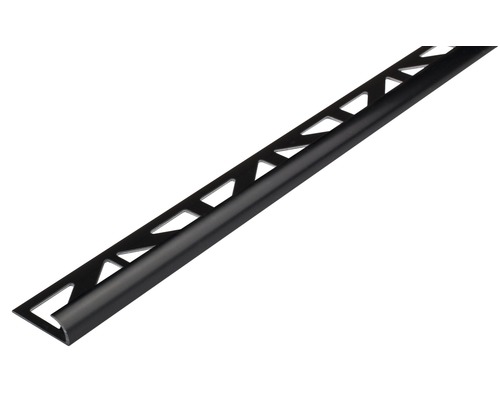 DURAL Kwartrond-profiel Durabord DBP 1233 PVC zwart, lengte 250 cm hoogte 12,5 mm