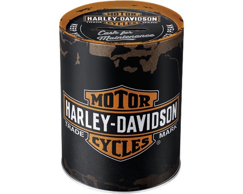 NOSTALGIC-ART Spaarpot Harley Davidson 13x10 cm-0
