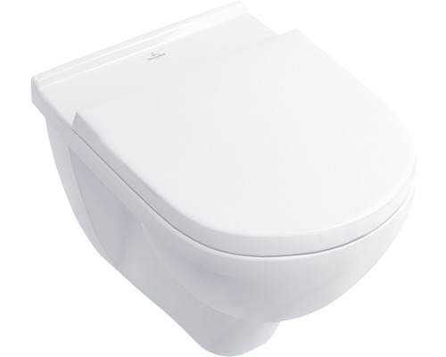 VILLEROY & BOCH Spoelrandloos toilet O.Novo incl. softclose wc-bril met quick-release