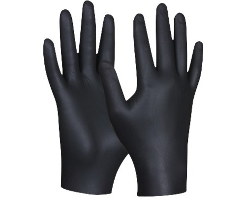 GEBOL Werkhandschoen nitril maat XL zwart 80 stuks-0