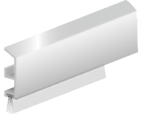 ELLEN Tochtprofiel ADS-B aluminium met borstel 100 cm-0