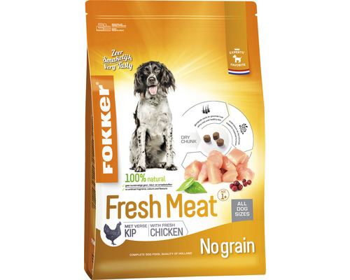 FOKKER Hondenvoer +Fresh Meat 2,5 kg
