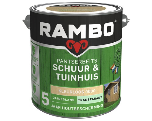 RAMBO Pantserbeits Schuur & Tuinhuis zijdeglans transparant kleurloos 2,5 l-0