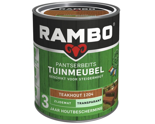 RAMBO Pantserbeits Tuinmeubel zijdemat transparant teakhout 750 ml