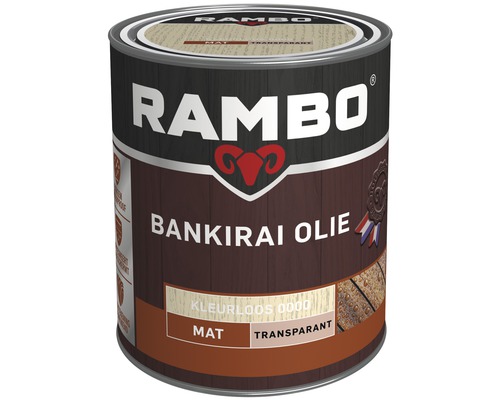 RAMBO Bangkirai olie transparant mat kleurloos 750 ml