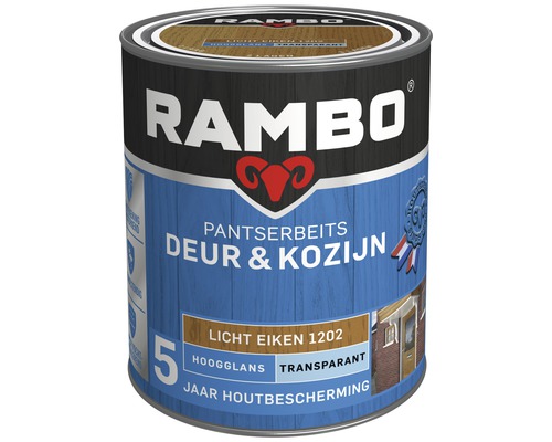 RAMBO Pantserbeits Deur & Kozijn hoogglans transparant licht eiken 750 ml