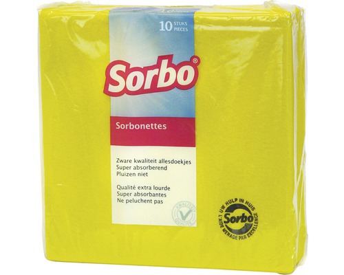 SORBO Sorbonettes 38 x 38 cm geel 10 stuks