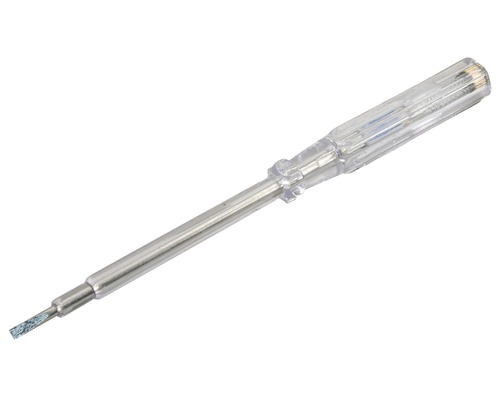 Spanningszoeker schroevendraaier sleuf met clip en controlelampje, 150 mm