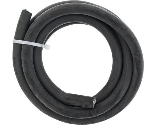 Rubber kabel glad 5x2,5 mm² zwart 2 m