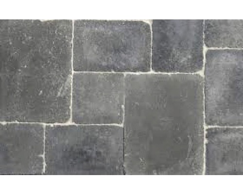 EXCLUTON Abbeystone getrommeld wildverband nero 20x20x6, 20x30x6 en 30x40x6 cm