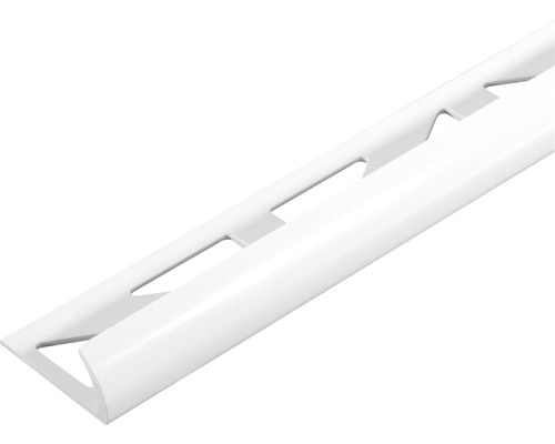 DURAL Kwartrond-profiel Durabord DBP 830 PVC wit, lengte 250 cm hoogte 8 mm