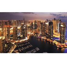 Fotobehang vlies Wolkenkrabber Dubai 312x219 cm-thumb-0