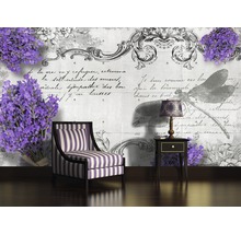 Fotobehang papier Lavendel libelle 254x184 cm-thumb-1
