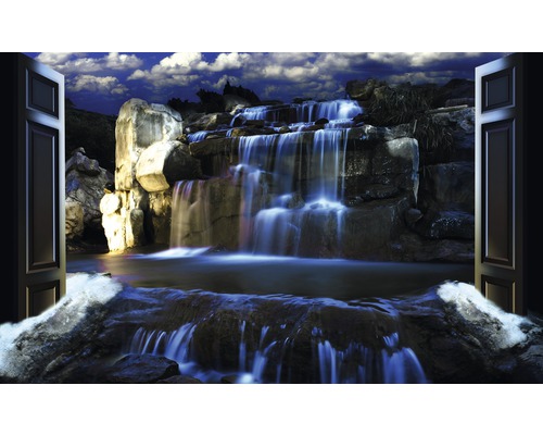 Verhuizer Assortiment hoffelijkheid Fotobehang vlies 3D Waterval 416x254 cm kopen! | HORNBACH