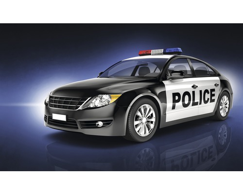 Fotobehang papier Politieauto 254x184 cm-0